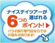 ナイスデイツアーが選ばれる6つのポイント