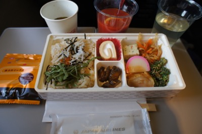JAL機内食(復路)一例